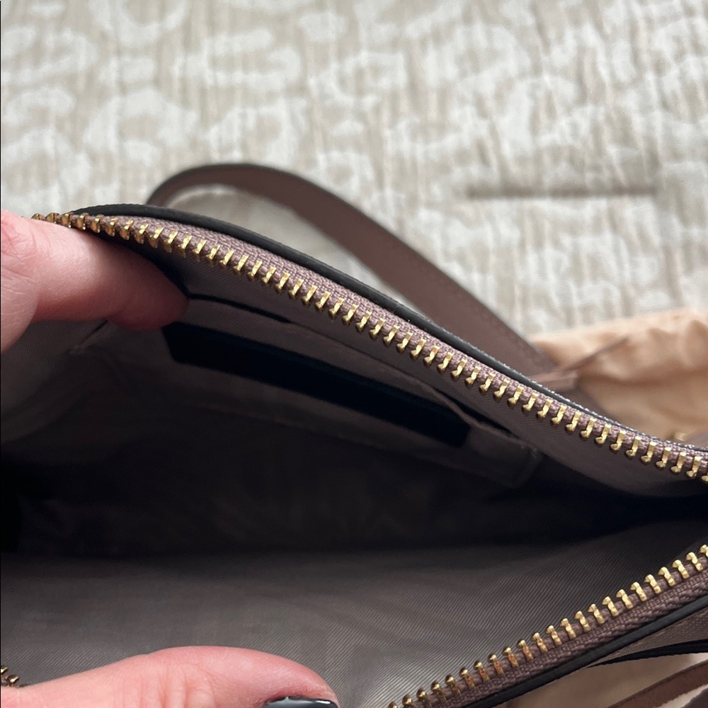 Rebecca Minkoff Brown Crossbody Bag with Gold Accents - Picture 4 of 4